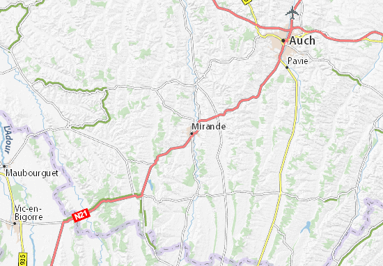 Mirande Map