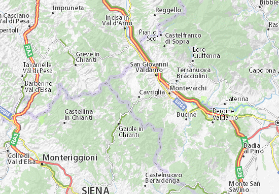 Cavriglia Map