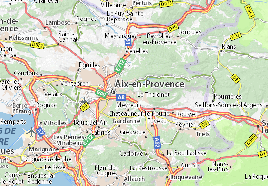 Karte Stadtplan Le Tholonet