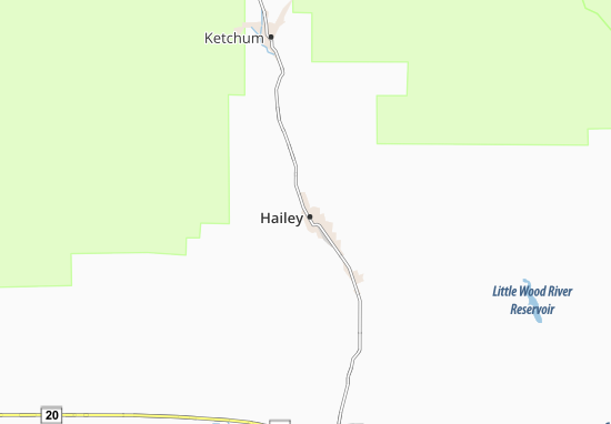 Mapa Hailey