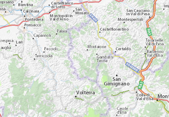 San Vivaldo Map