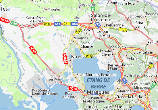 Karte Stadtplan Ouest Provence