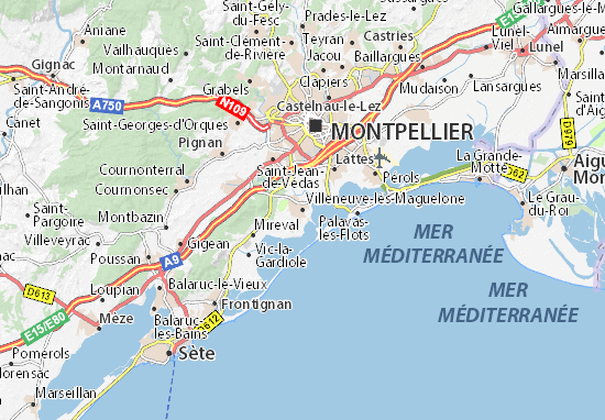 Mapas-Planos Villeneuve-lès-Maguelone