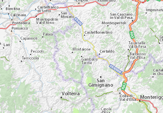 Mapas-Planos Gambassi Terme