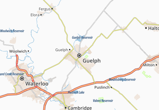 Mapa Guelph