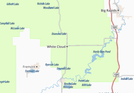 Kaart Plattegrond White Cloud