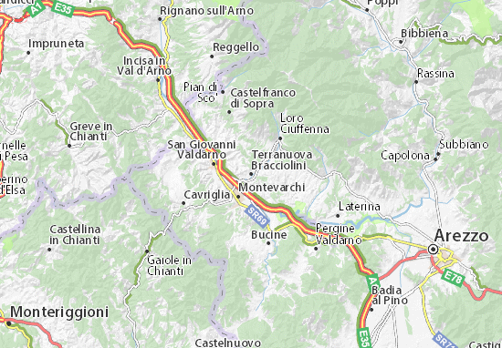 Terranuova Bracciolini Map