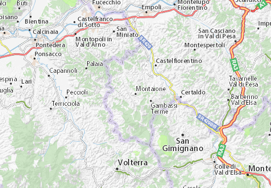 Montaione Map