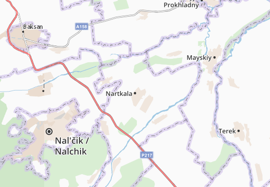 Nartkala Map