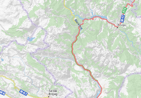 Karte Stadtplan Gornja Grabovica