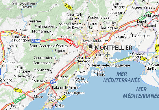 Mapas-Planos Saint-Jean-de-Védas