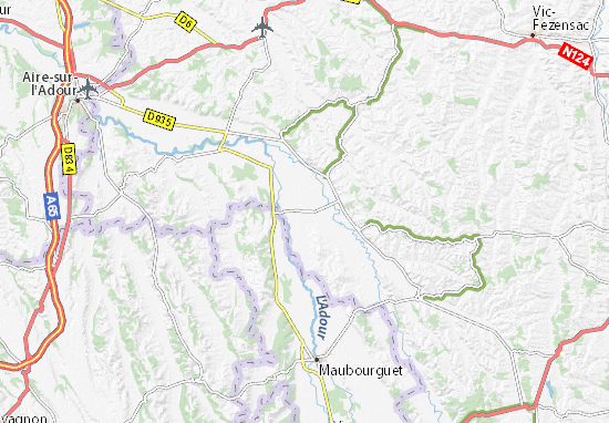 Karte Stadtplan Montardon