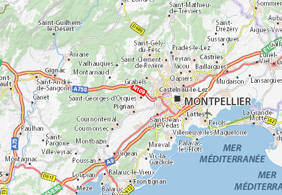 Karte Stadtplan Saint-Georges-d&#x27;Orques