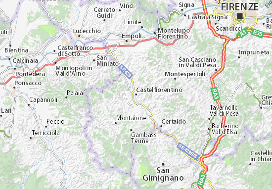 Castelfiorentino Map