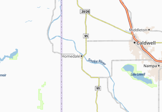 Homedale Map