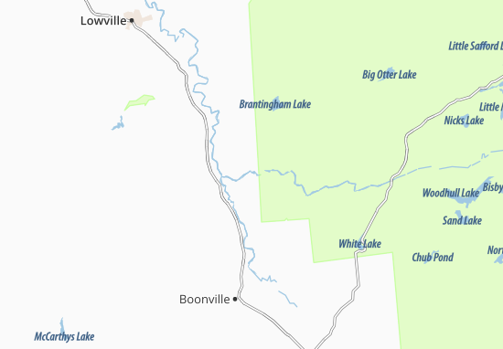 Karte Stadtplan Lyonsdale