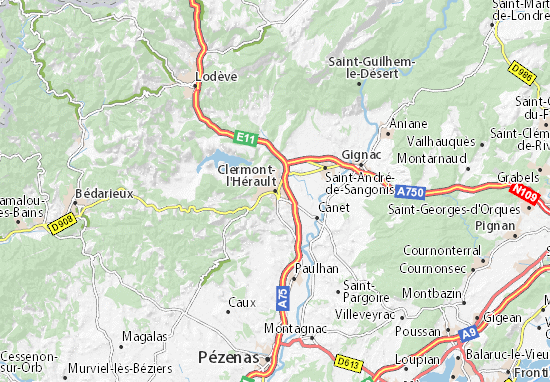 Mapas-Planos Clermont-l&#x27;Hérault