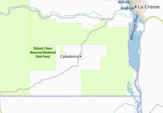 Karte Stadtplan Caledonia