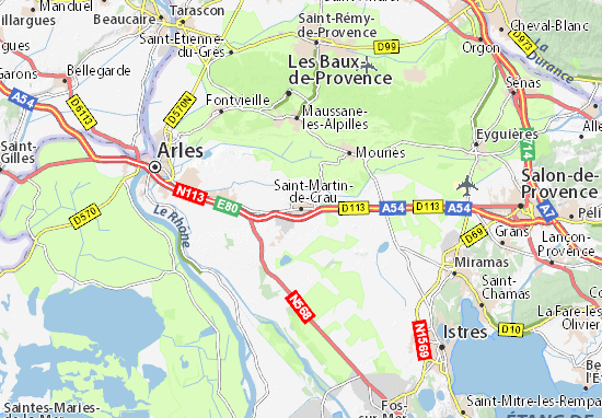 Mapas-Planos Saint-Martin-de-Crau
