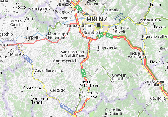 San Casciano in Val di Pesa Map