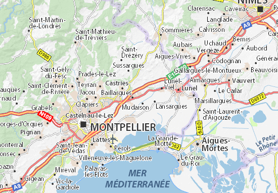 Mapas-Planos Saint-Brès