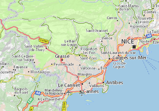 Kaart Plattegrond Saint-Pons