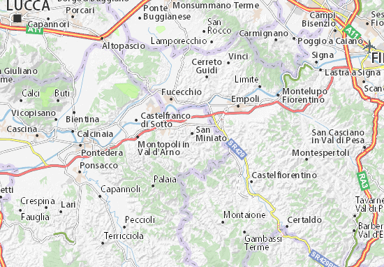 San Miniato Map