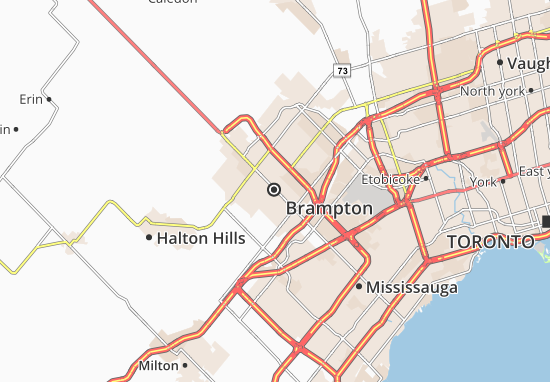 Karte Stadtplan Brampton
