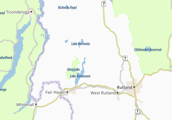 Kaart Plattegrond Hubbardton