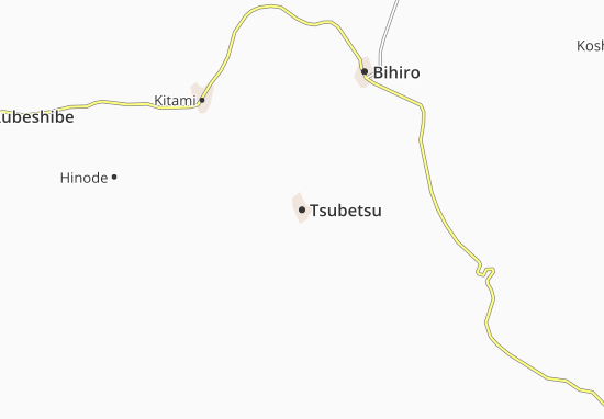 Mapa Tsubetsu