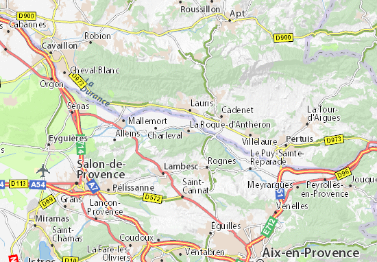 Carte-Plan La Roque-d&#x27;Anthéron