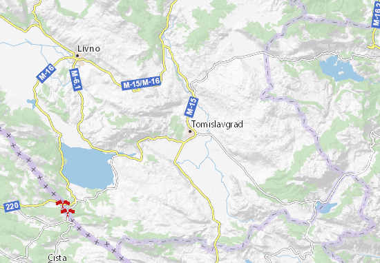 Kaart Plattegrond Tomislavgrad