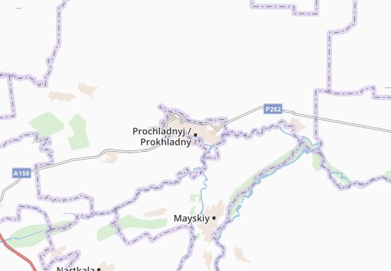 Karte Stadtplan Prochladnyj