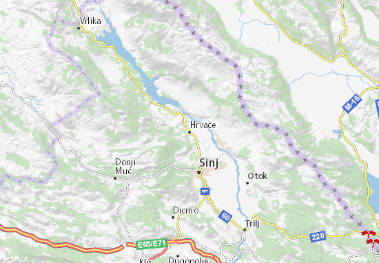 Mapa Hrvace