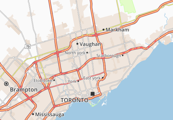 Kaart Plattegrond North york