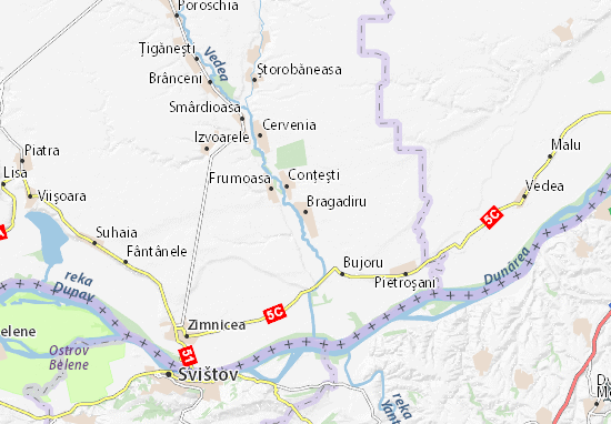 Bragadiru Map