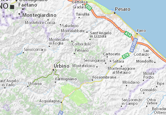 Mapa Monteguiduccio