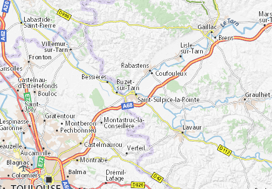 Mapas-Planos Saint-Sulpice-la-Pointe