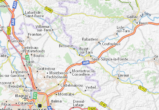 Mapas-Planos Buzet-sur-Tarn