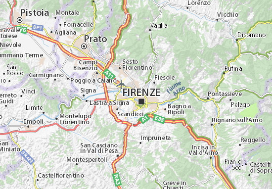 Mapa Firenze