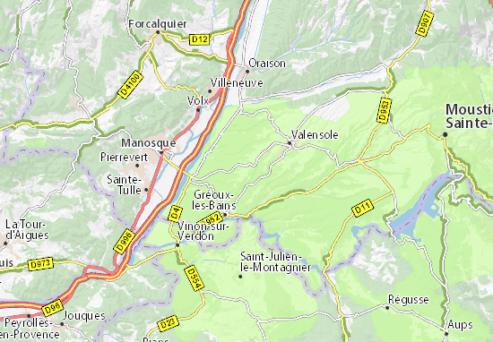 Mapa Saint-Grégoire