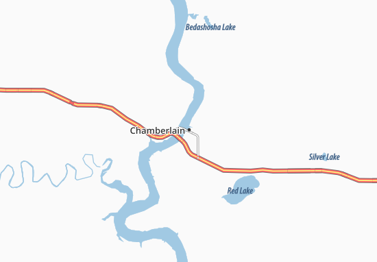 Karte Stadtplan Chamberlain