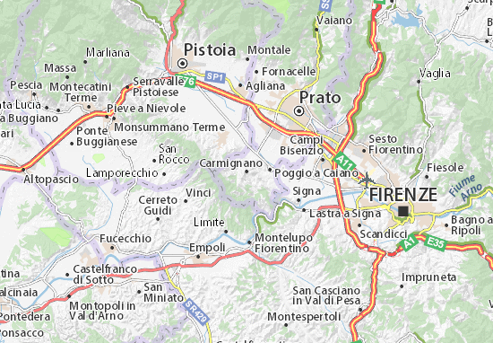 Carmignano Map