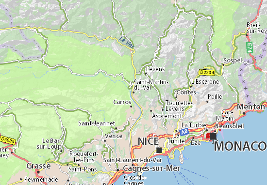 Kaart Plattegrond Saint-Martin-du-Var