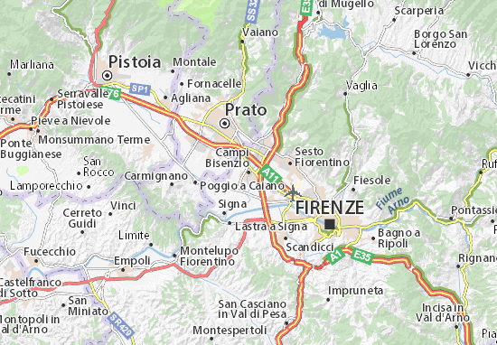 Campi Bisenzio Map