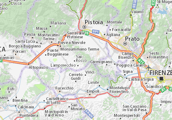 Karte Stadtplan Papiano