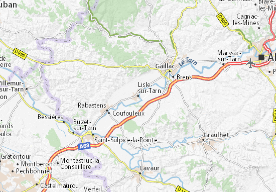 Mapas-Planos Lisle-sur-Tarn