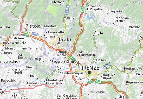 Calenzano Map