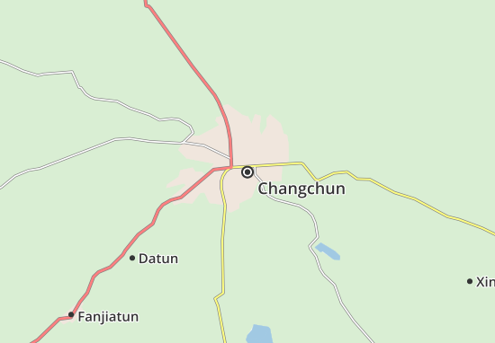 Kaart Plattegrond Changchun
