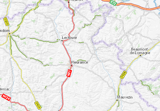 Carte-Plan Castelnau-d&#x27;Arbieu